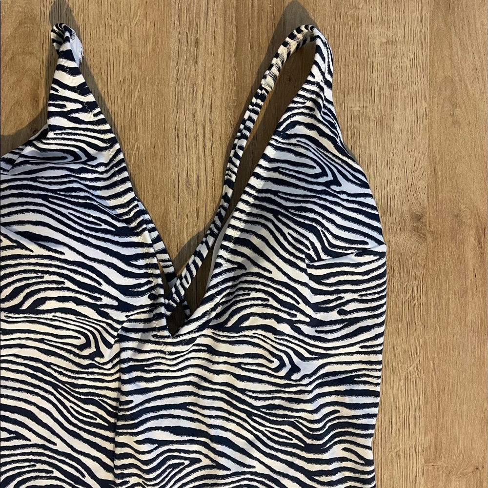 Zebra print one piece